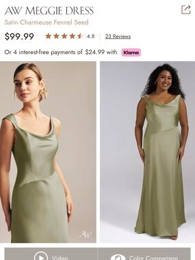AW Meggie Satin Maxi Dress in Fennel Seed